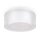 Deckenlampe Metall Stoff E27 rund D: 52 cm Weiß Modern