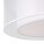 Deckenlampe Metall Stoff E27 rund D: 52 cm Weiß Modern