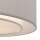 Deckenlampe Metall Stoff rund Ø 52 cm Chrom Hellgrau