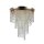 Deckenlampe Metall D: 42 cm in Gold E14 rund Klassisch