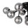 Lampe de plafond métal verre fumé L : 60 cm noir G9 Moderne