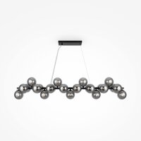 Pendelleuchte Rauchglas Metall G9 H: max. 133,9 cm