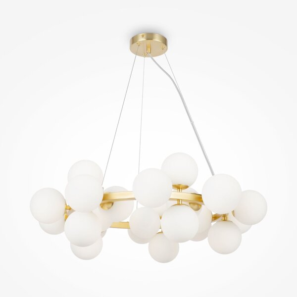 Suspension métal verre G9 L : 69 cm H : max. 135,4 cm
