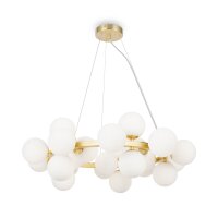 Suspension métal verre G9 L : 69 cm H : max. 135,4 cm