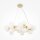 Suspension métal verre G9 L : 69 cm H : max. 135,4 cm