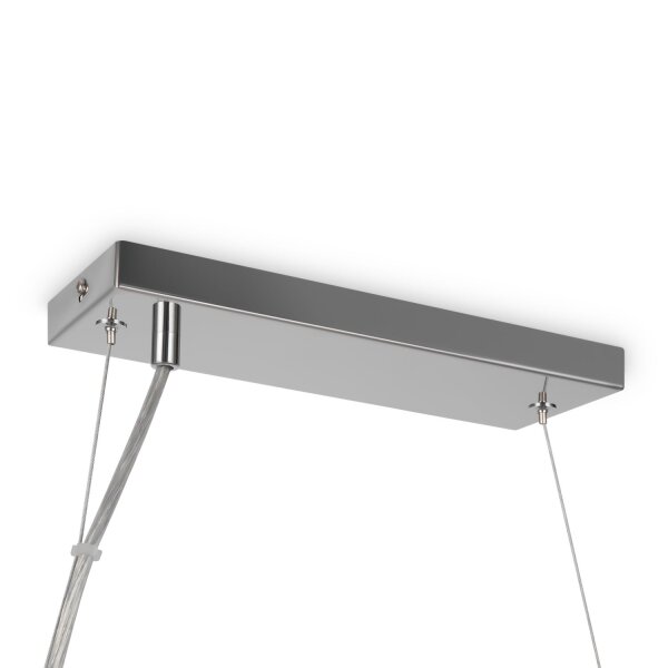 Hängeleuchte Metall Rauchglas H: max. 133,9 cm G9 HILDA