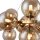 Pendelleuchte Rauchglas Metall G9 69 cm breit Modern