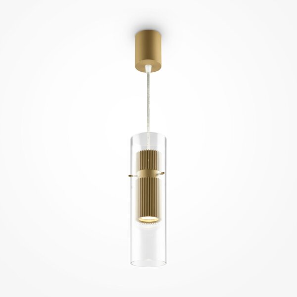 Hängelampe Aluminium Glas GU10 Ø 8 cm H: max. 170 cm
