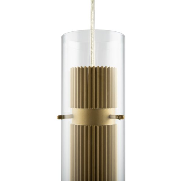 Hängelampe Aluminium Glas GU10 Ø 8 cm H: max. 170 cm