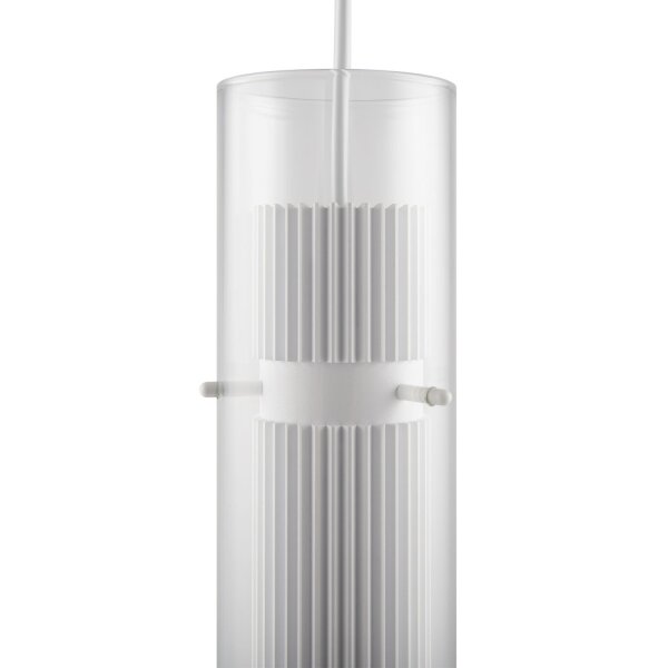 Hängeleuchte Aluminium Glas GU10 D: 8 cm H: max. 170 cm