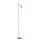 Lampadaire métal verre 155 cm en laiton blanc E14 JANA