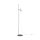 Stehleuchte Metall Glas 155 cm Nickel Weiß E14 Modern