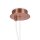Lampe à suspendre métal verre rond D : 15 cm H : max. 153 cm E14