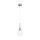 Lampe à suspendre verre métal E14 ronde D : 15 cm H : max. 153 cm