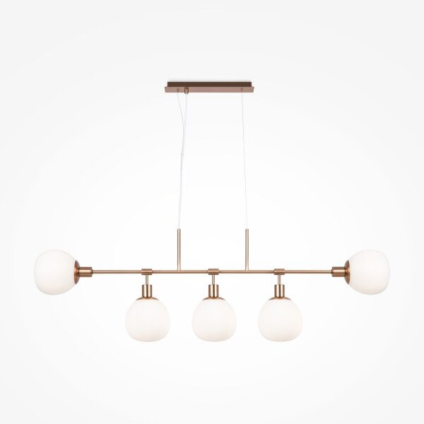 Lampe à suspendre verre métal E14 H : max. 149,3 cm Moderne