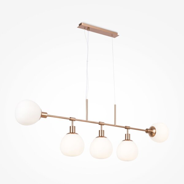 Lampe à suspendre verre métal E14 H : max. 149,3 cm Moderne