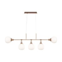 H&auml;ngeleuchte Glas Metall E14 H: max. 149,3 cm Modern