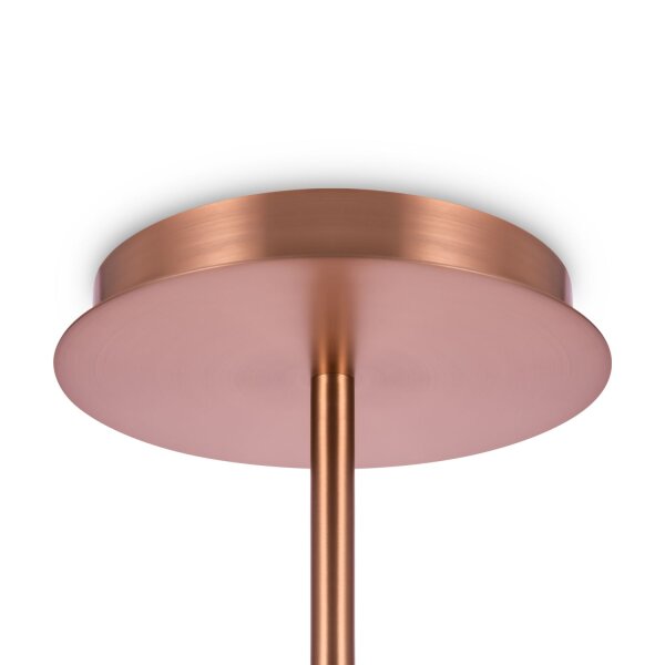 Suspension métal verre H : max. 140 cm E14 Moderne