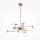 Suspension métal verre H : max. 140 cm E14 Moderne