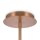 Hängelampe Metall Glas H: max. 140 cm in Gold Weiß E14