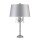 Lampe de table haute 72cm en tissu argent&eacute; Abat-jour GOTICA