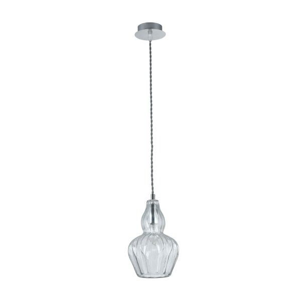 Pendelleuchte Metall Glas E14 Ø 16 cm H: max. 143 cm