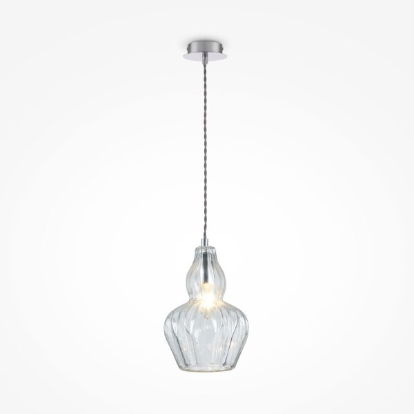 Pendelleuchte Metall Glas E14 Ø 16 cm H: max. 143 cm