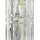 Applique métal verre hauteur 25 cm chrome E14 allongée