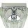 Applique métal verre hauteur 25 cm chrome E14 allongée