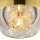 Hängeleuchte Metall Glas E27 D: 20 cm rund in Gold JOY