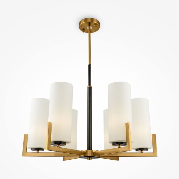 Kronleuchter Metall Glas B: 67 cm E27 Modern KAYA