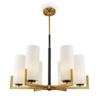 Lustre métal verre L : 67 cm E27 Moderne KAYA