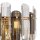 Wandlampe Metall Rauchglas E14 H: 27 cm 2-flammig KARL