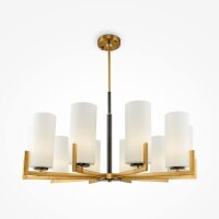 Lustre métal verre E27 largeur 86 cm Moderne KAYA