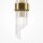 Wandlampe Metall Glas E14 H: 46,2 cm in Gold 2-flammig