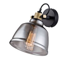 Spot de plafond verre fumé métal E27...