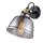 Deckenspot Rauchglas Metall E27 verstellbar