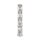 Lampadaire métal E14 126,5 cm de haut cristal chrome rond