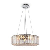 Suspension m&eacute;tal verre D : 40 cm H : max. 85,8 cm E27