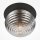 Plafonnier métal verre fumé Ø 35 cm rond E27 Moderne