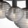 Deckenleuchte Metall Rauchglas B: 53,5 cm E14 3-flammig