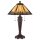 Tiffany lampe de table interrupteur &agrave; tirette 60cm de haut ETERNO