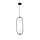 Lampe à suspendre verre métal G9 H : max. 204 cm noir blanc