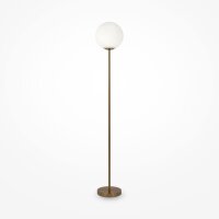 Lampadaire métal verre hauteur 155 cm en laiton...