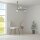 Pendelleuchte Metall Glas G9 58 cm breit H: max. 178 cm