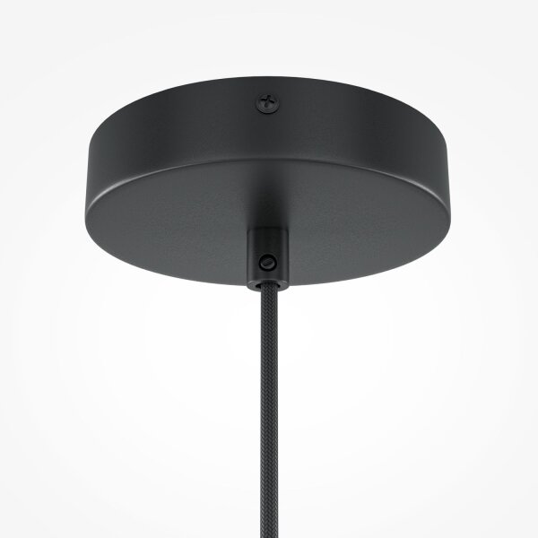 Lampe à suspendre métal bois Ø 30 cm rond H : max. 342,5 cm