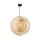 Suspension métal bois ronde Ø 60 cm H : max. 362,5 cm