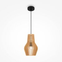 Lampe à suspendre métal bois D : 20 cm H :...