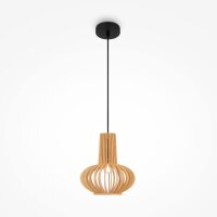 Lampe à suspendre bois métal E27 Ø...