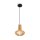 Lampe à suspendre bois métal E27 Ø 25,5 cm H : max. 331,5 cm